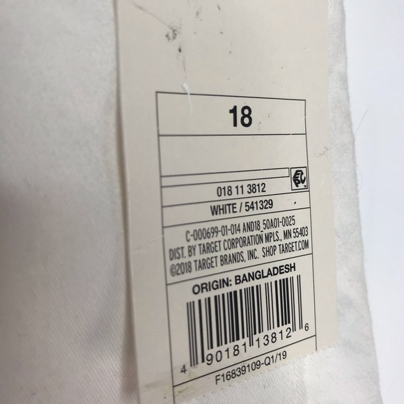 NWT white chino shorts sz 18 - Picture 7 of 8